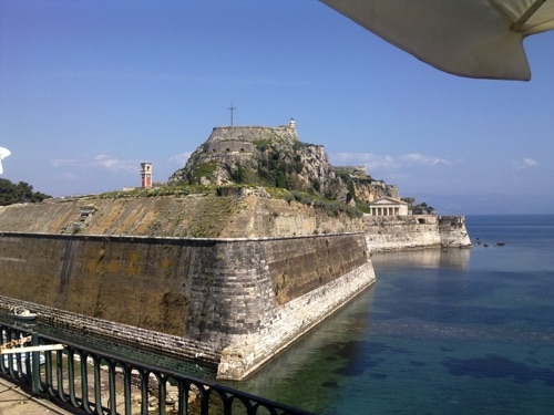 The fortress of Corfu.